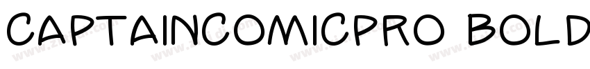CaptainComicPro Bold字体转换